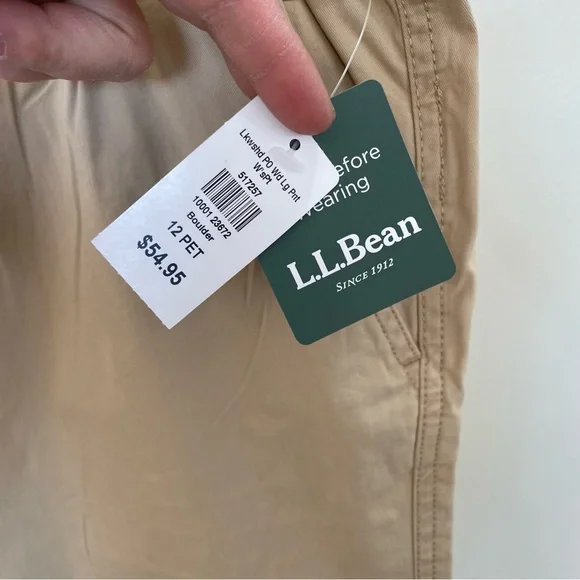 L.L. Bean Women’s Wide Leg Favorite Fit Pull On Pants 12P - Picture 3 of 5